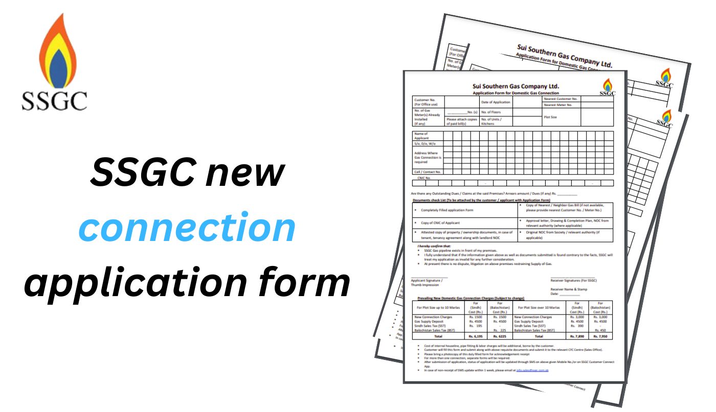 SSGC New Connection Procedure SSGC New Connection Application Form