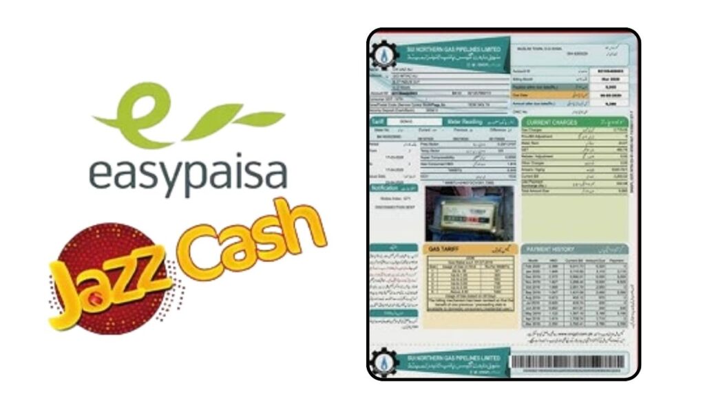 ssgc bill payment with EasyPaisa and JazzCash