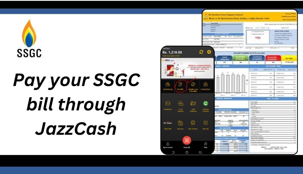 pay your ssgc bill through jazzcash 