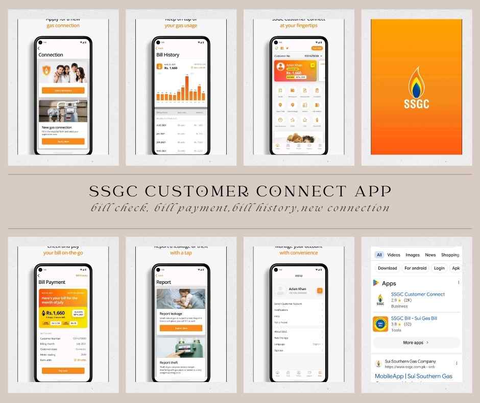 check SSGC bill through SSGC app customer connect App