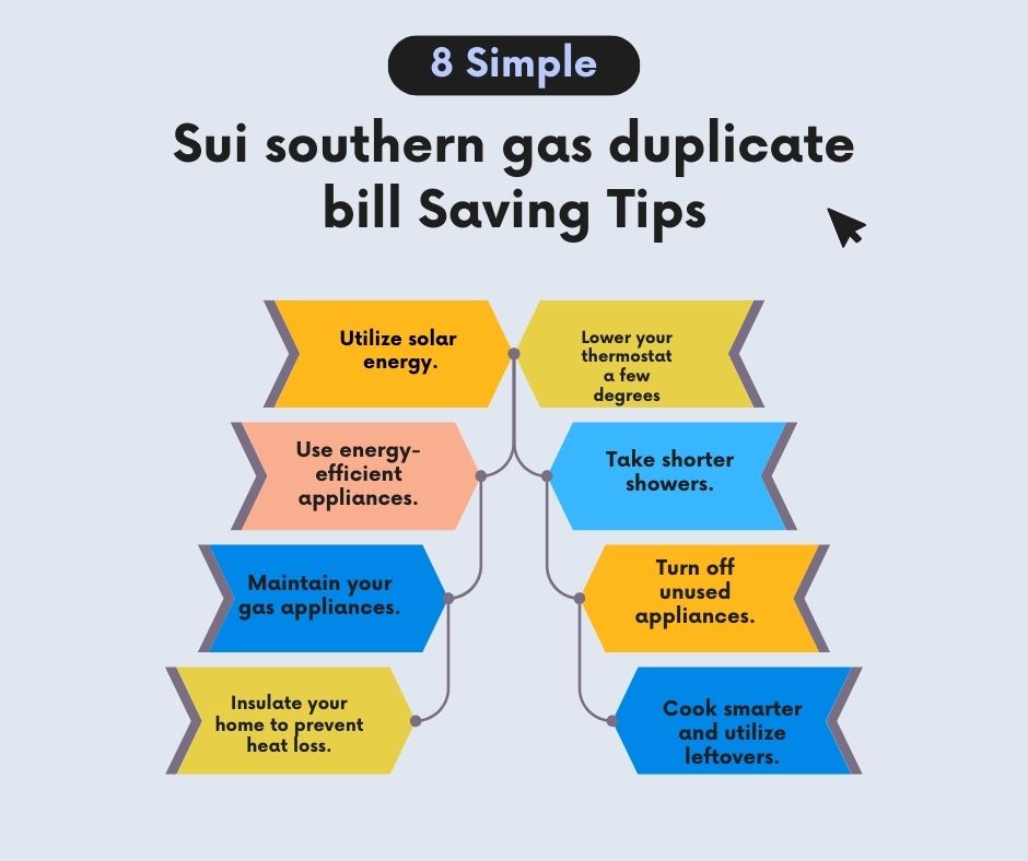 Sui southern gas duplicate bill Saving Tips